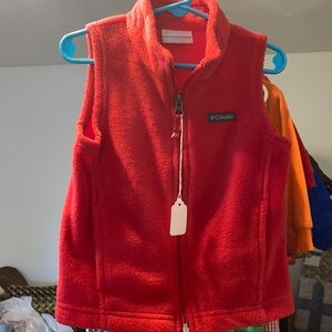 Red Columbia Fleece Vest 3T